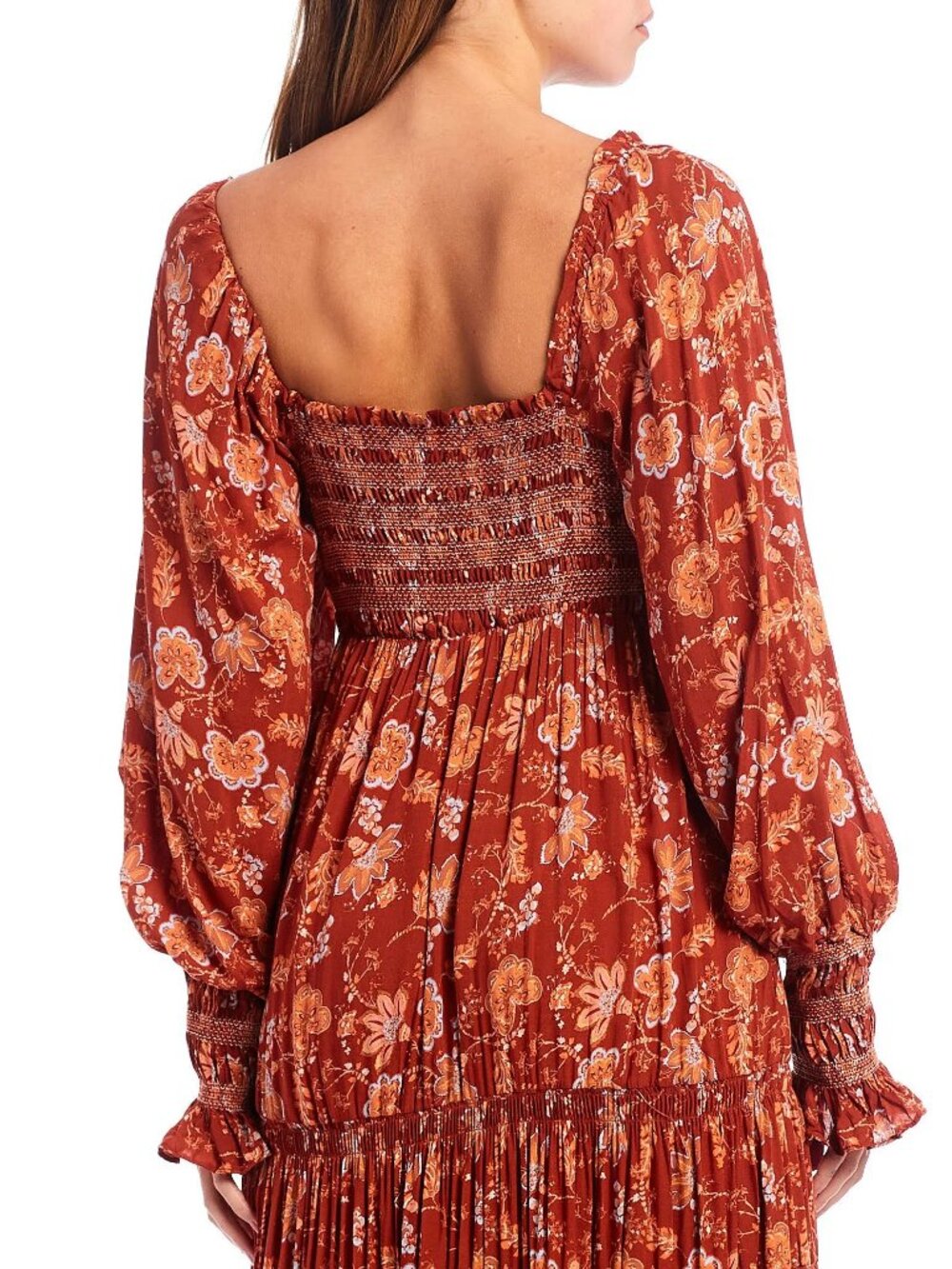 Free People Sweet Escape Maxi Dress Mocha Combo Size M - Picture 6 of 12
